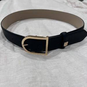 Vince Camuto Belt Black Leather Belt